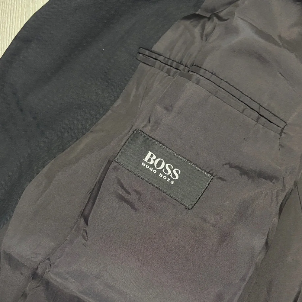 🔥BUNDLESALE Hugo Boss Classic Black Sport Coat Blazer Suit Jacket